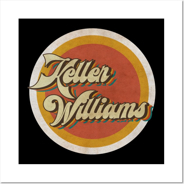 circle vintage Keller Williams Wall Art by KewanAlasStore